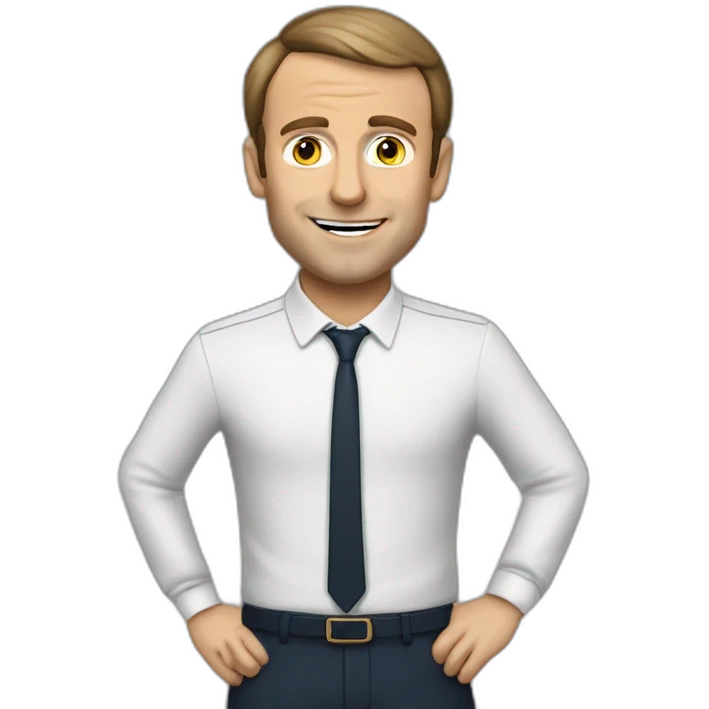 Macron qui au lycée pendant un cours de frzncias emoji