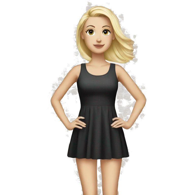 white girl Minidress emoji