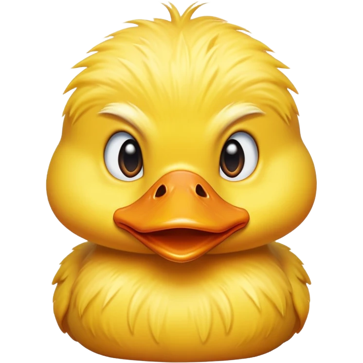A angry cute duck emoji