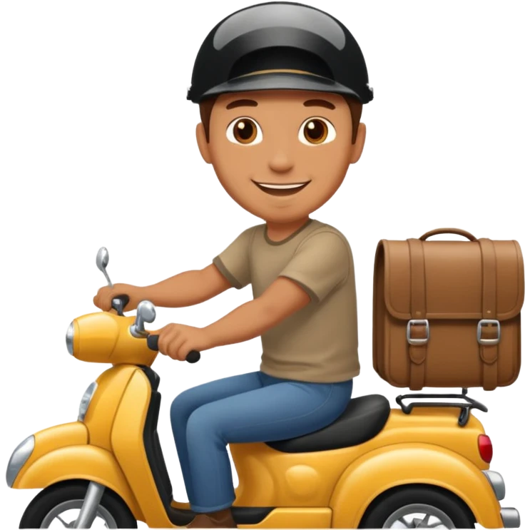 man on vehicle emoji