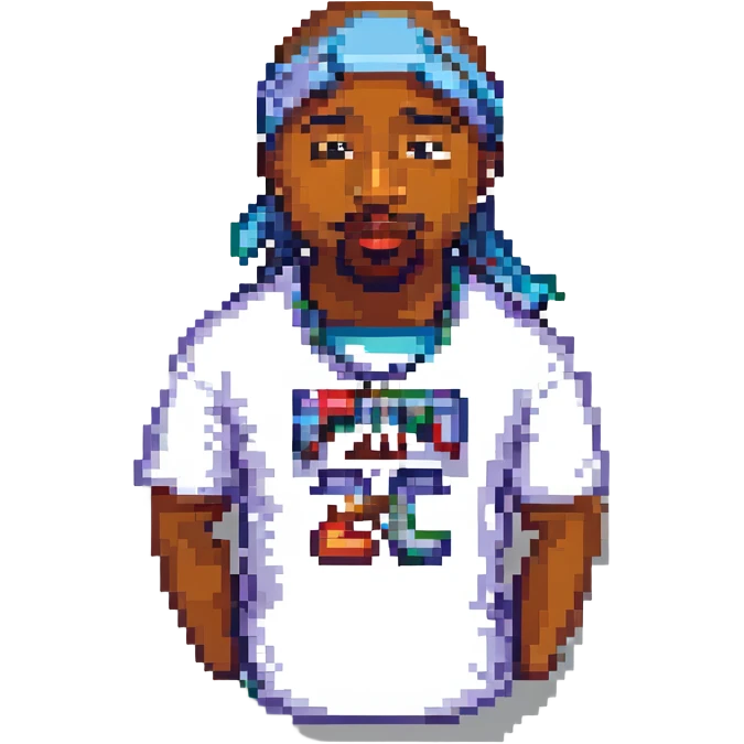 репер 2Pac, no background emoji