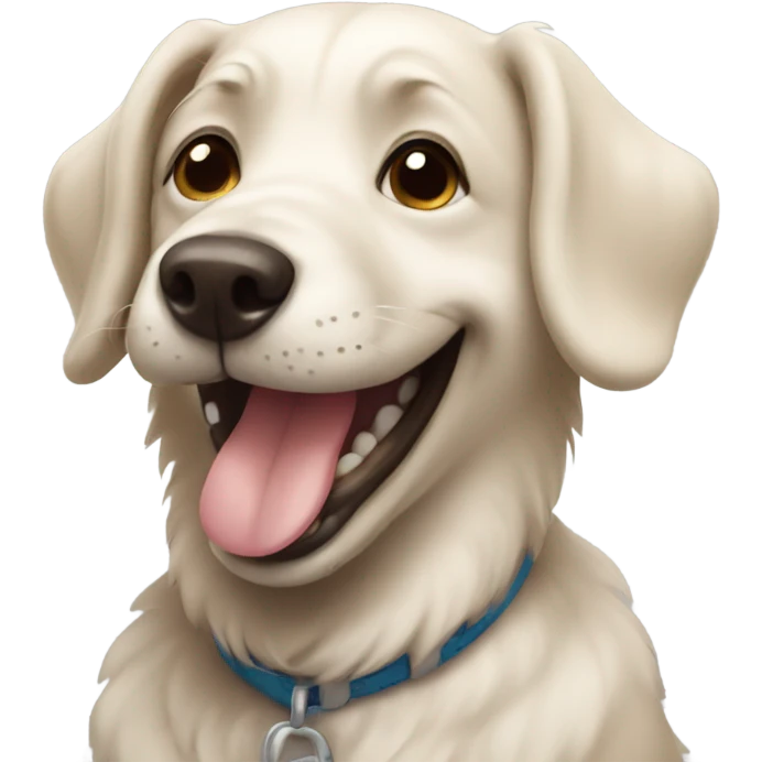 Dog smiling  emoji