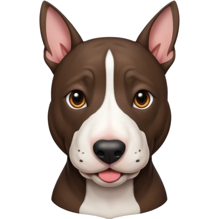 brindle english bull terrier dark brown emoji