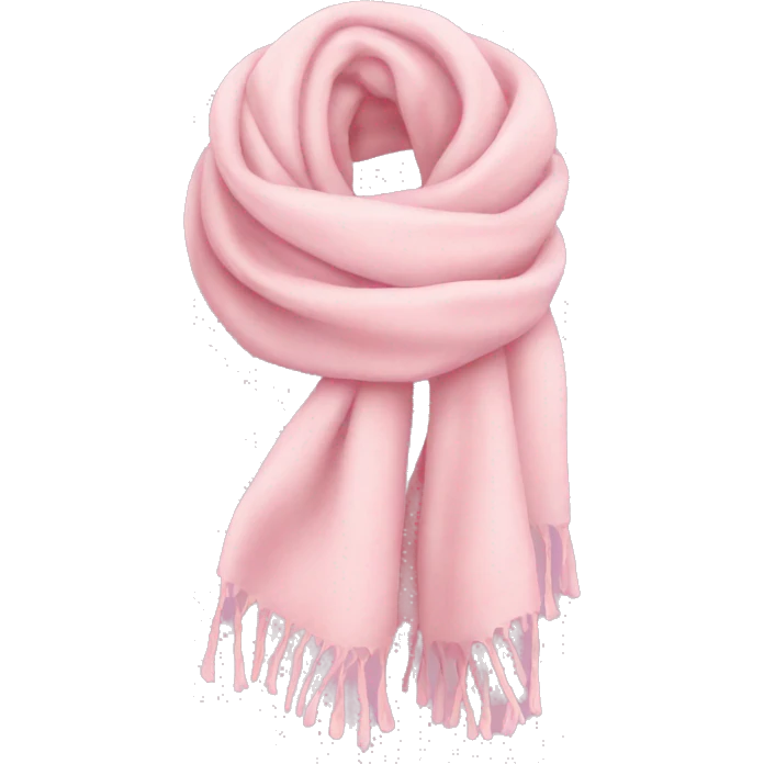 light pink scarf emoji