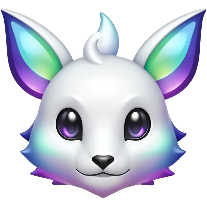  Iridescent white dark fakemon-creature  emoji