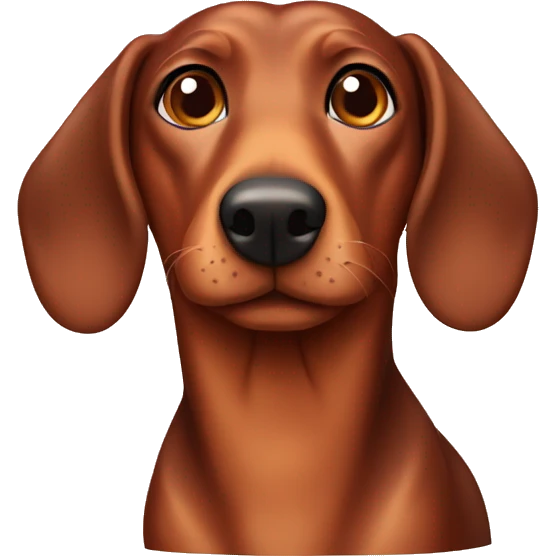 Brown Weiner dog emoji
