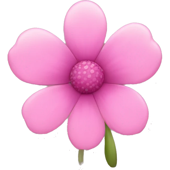 Pink flower emoji