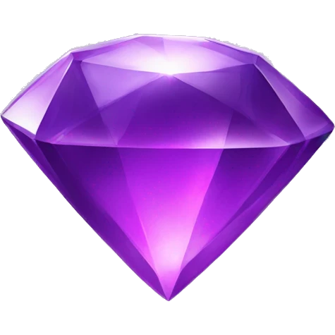 Generate me an emoji of a very valuable purple gem with glow emoji