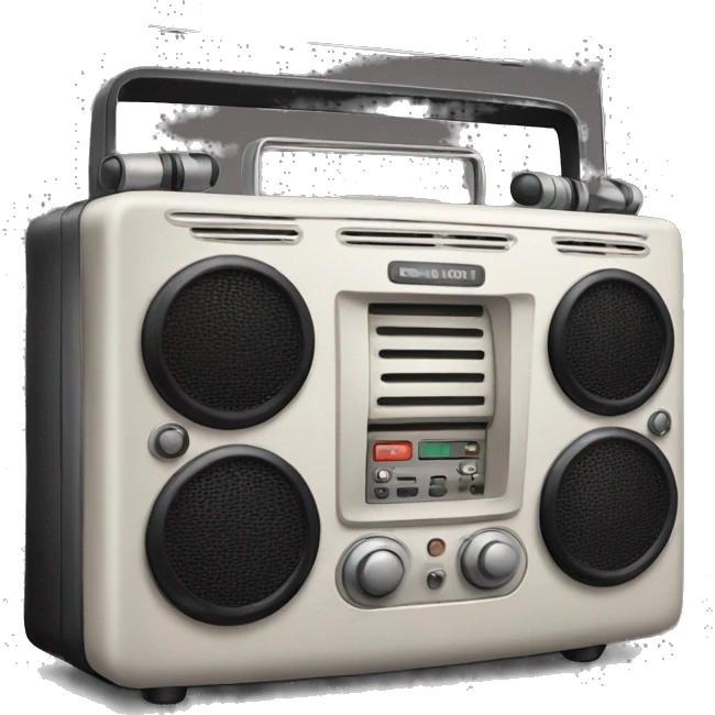 Radio music emoji