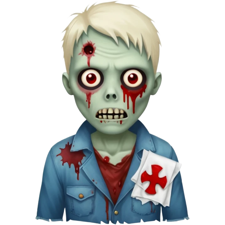 zombie with tissue emoji