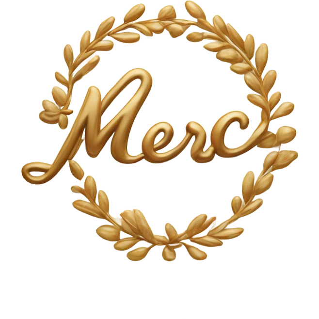 The words merci in a warm ambiance emoji