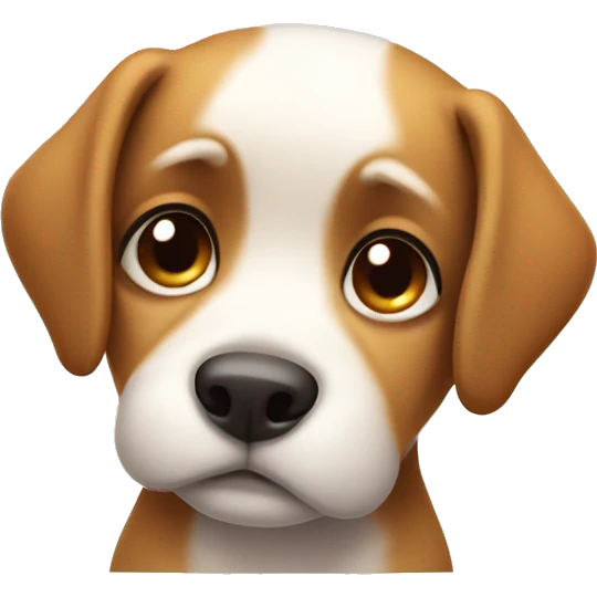 sad little baby dog emoji