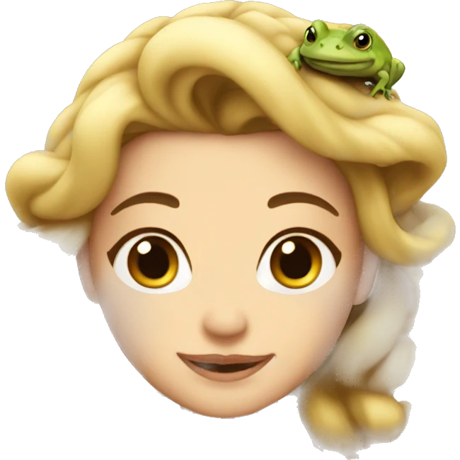 Belle with toad emoji