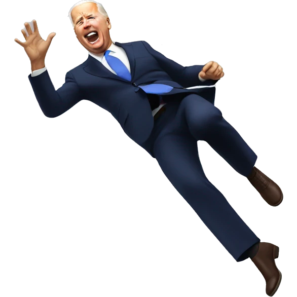 joe biden falling emoji