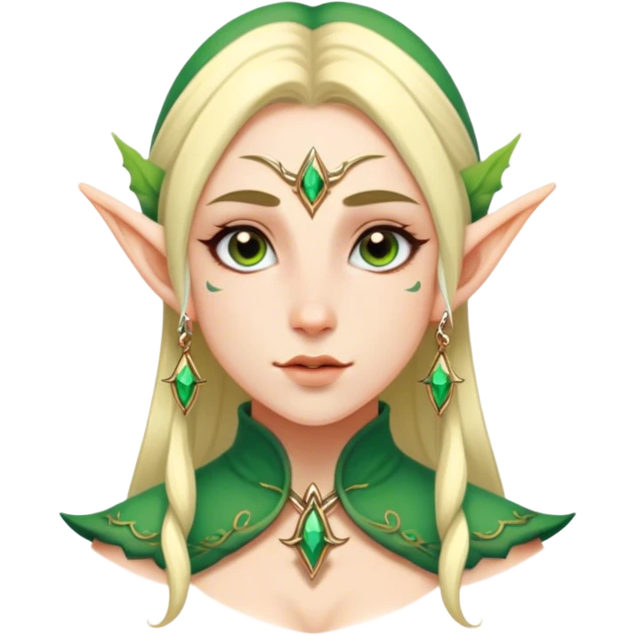 dnd character with elf earring emoji