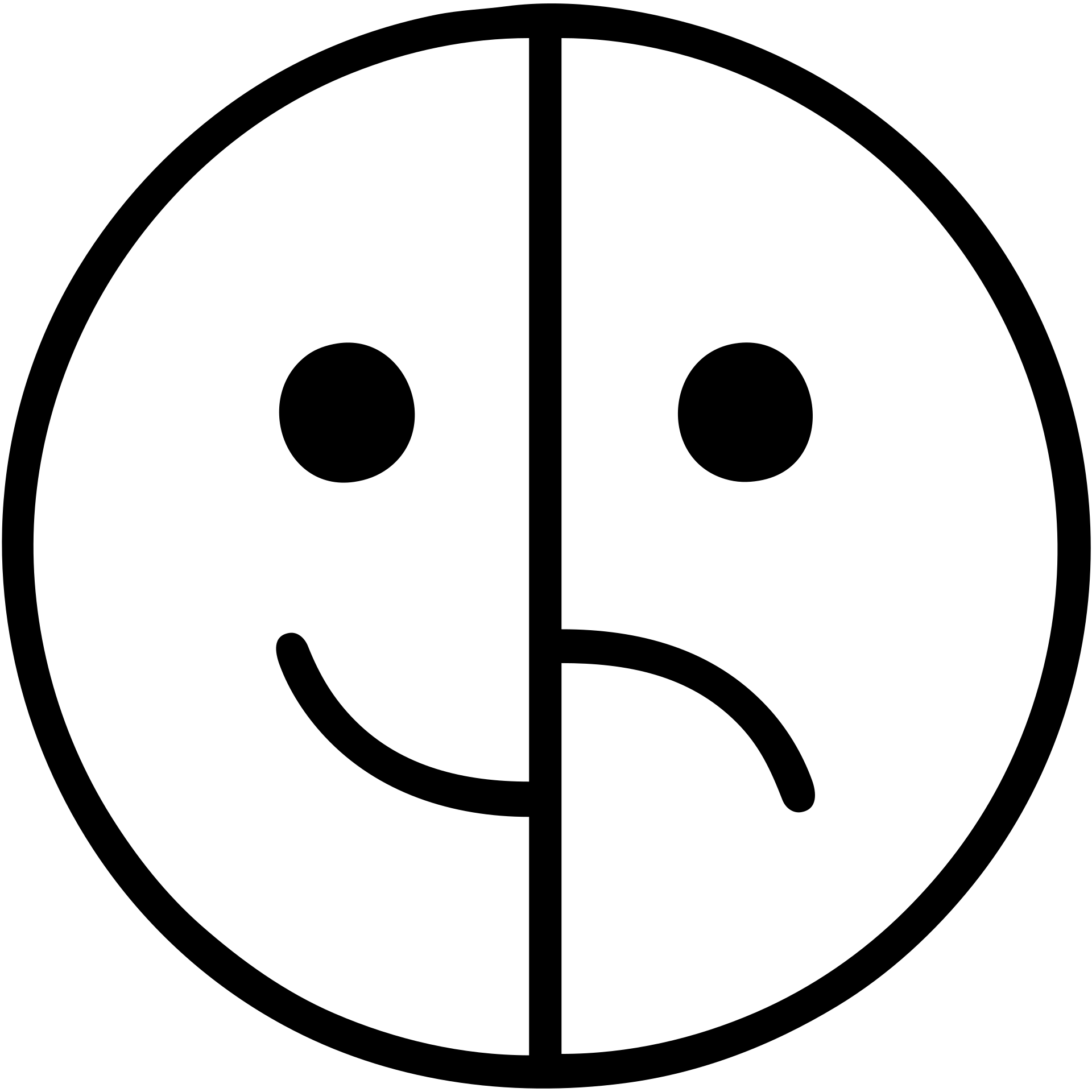 double face emoji with dark background minimal emoji