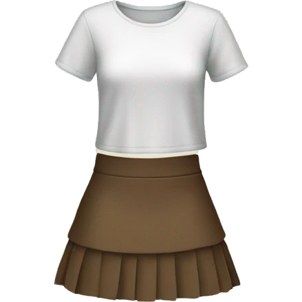 Mini skirt emoji
