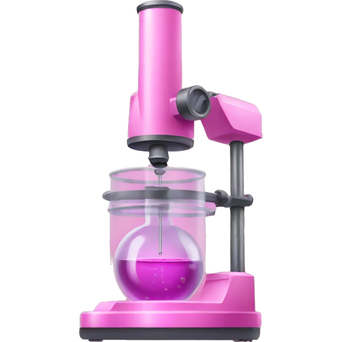 Pink laboratory equipment emoji