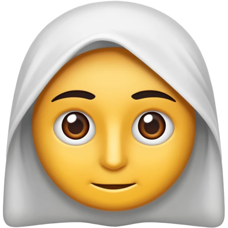 Saçı uzun ve arkadan bağlı olan bir erkek çiz emoji