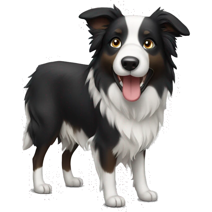 Border collie dog emoji