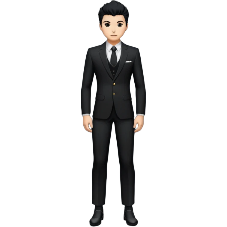 black shihakusho outfit emoji