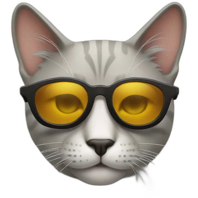 Cat with sunglasses emoji