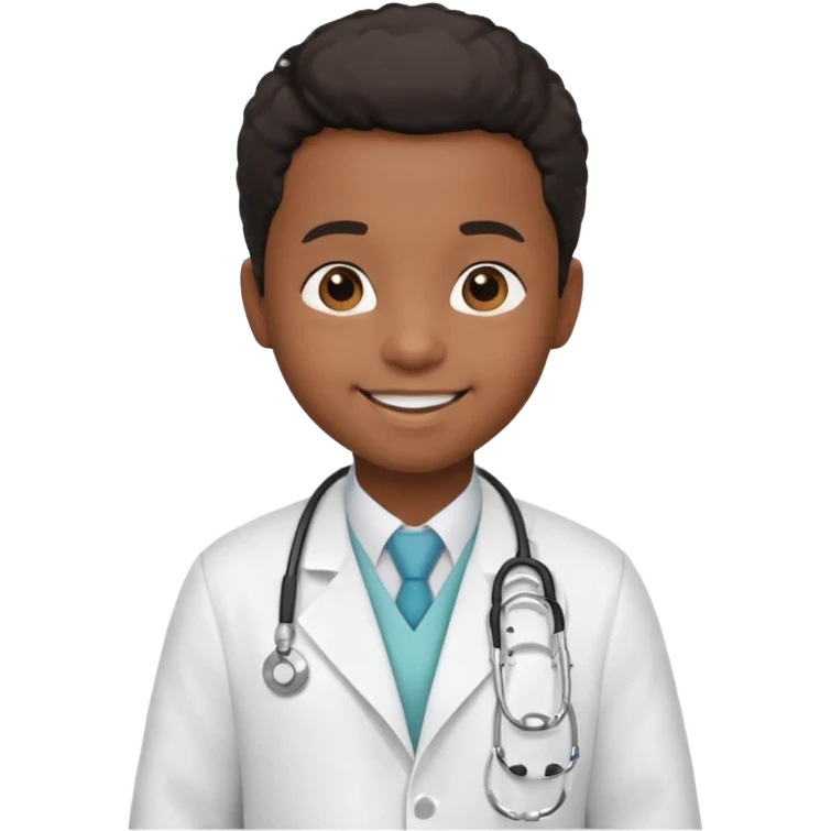 black child doctor emoji