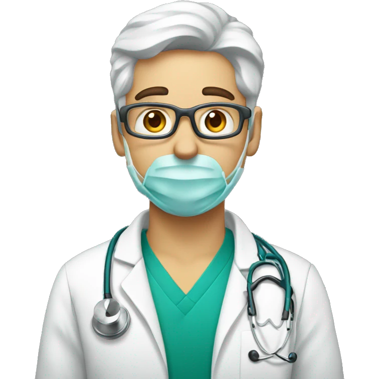 medico com estetoscopio emoji