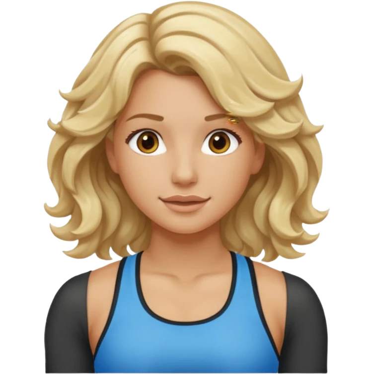 iOS 18 aesthetic wavy blondie girl gym emoji