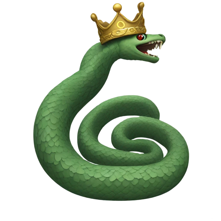 serpent says hi wearing viego crown emoji