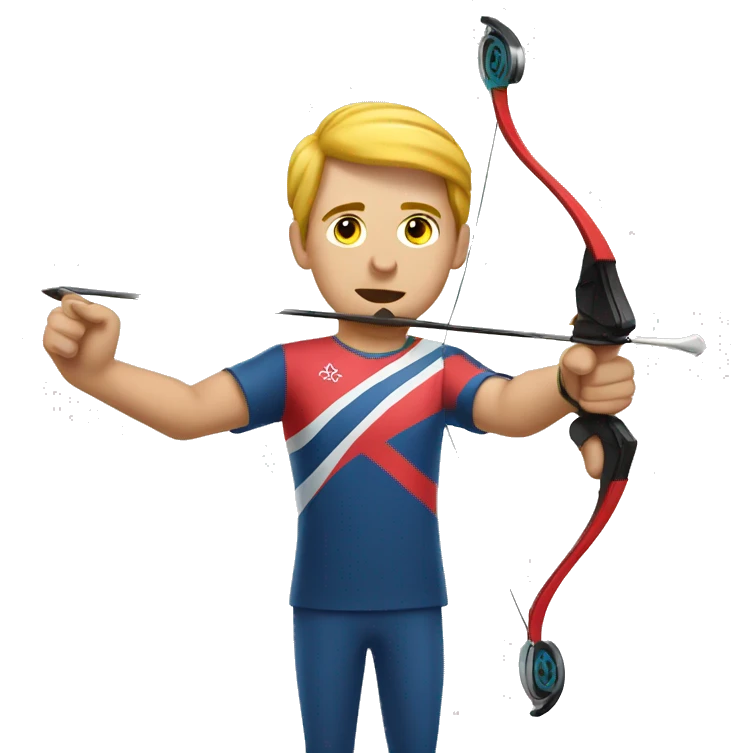 olympics archery man emoji