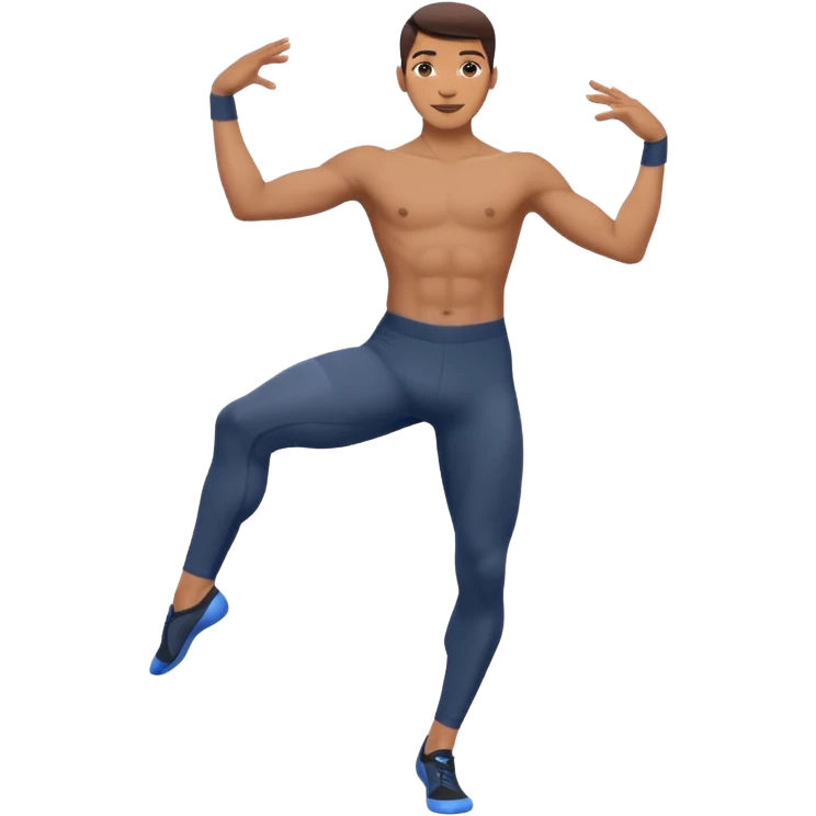 male dance choreographer with full tights  emoji