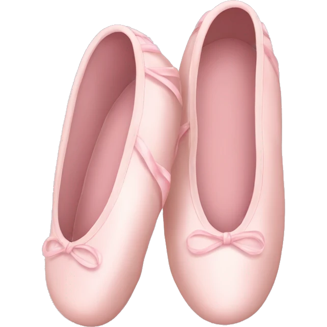 Pale pink ballet shoes emoji