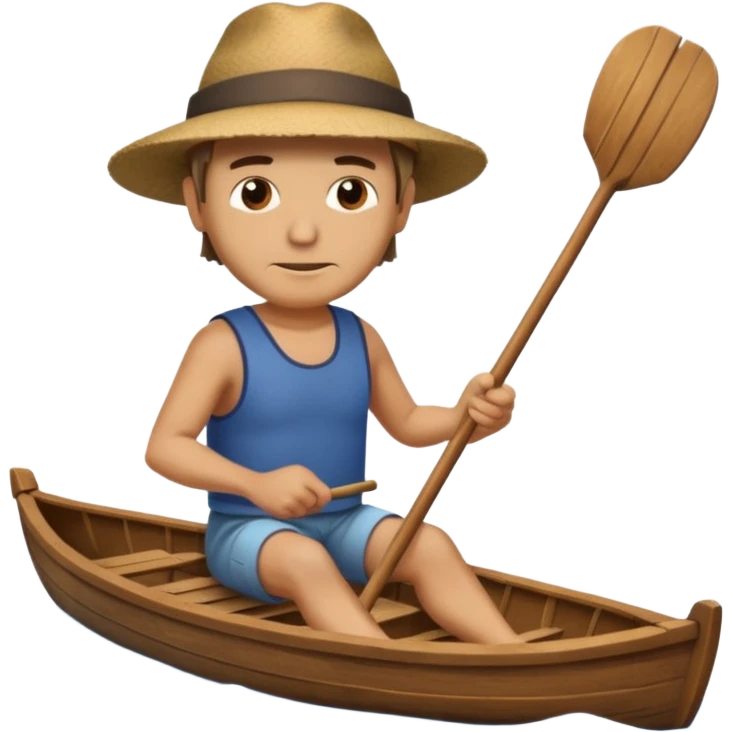 man rowing boat in Water Sports emoji
