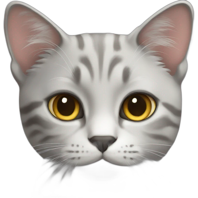 Cat grey emoji