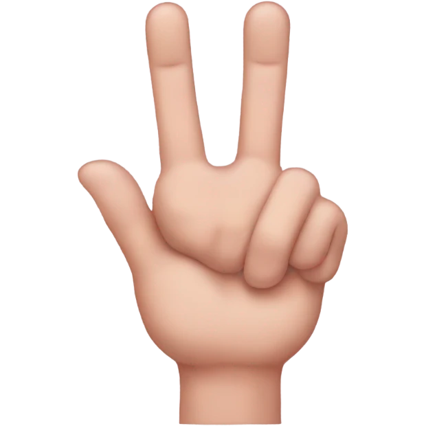 hand with pinky and middle finger down emoji