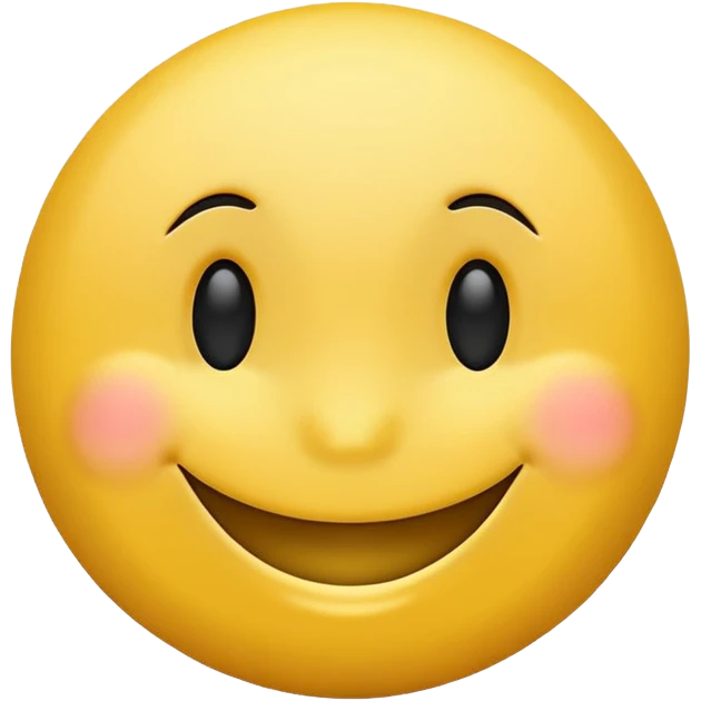 minimalist yellow smiley face emoji