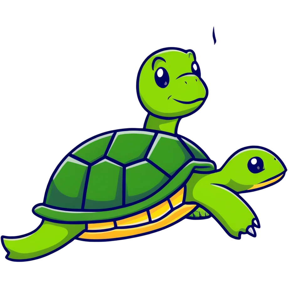 Turtle in live emoji