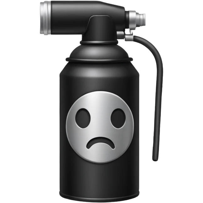 black Spray Paint Can emoji