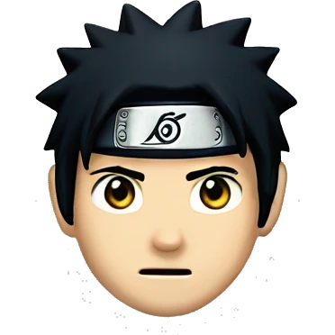 Naruto from Naruto with black hair emoji