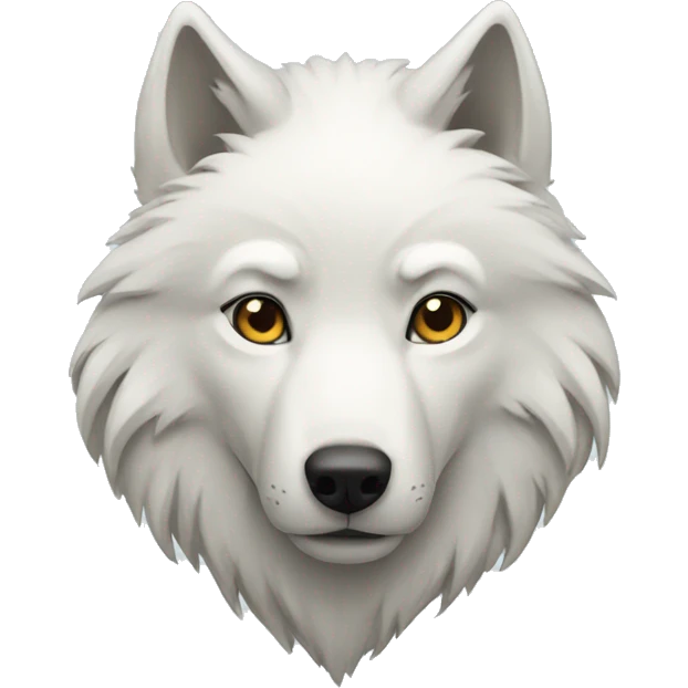 White wolf emoji