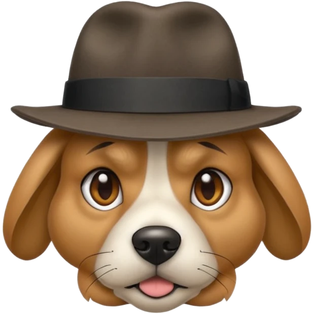 Gangster dog emoji