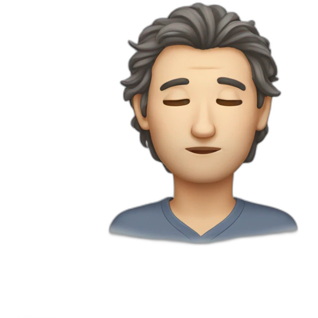Mans van Oosterhout with hair in sleepmode emoji
