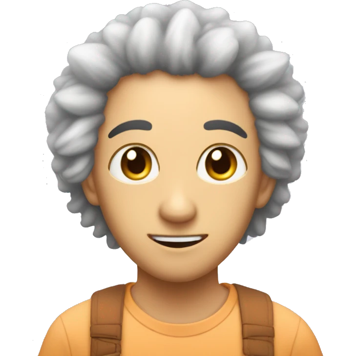 Vita fluffiga vantar emoji