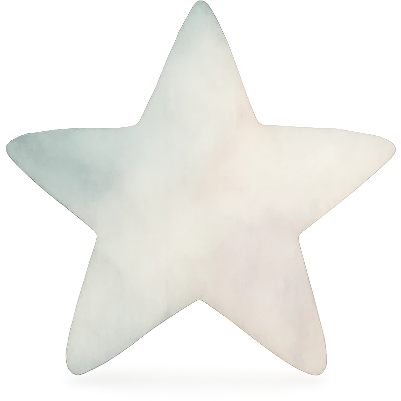 star, watercolor art style emoji
