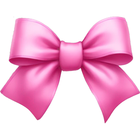 pink bow emoji