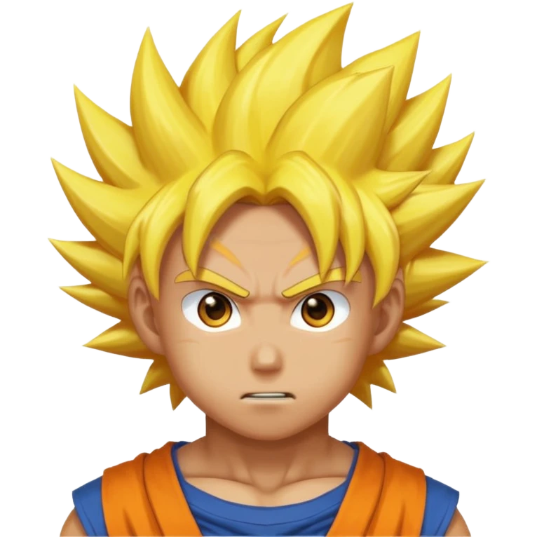 A man with no shirt and oura surrounding him like goku emoji