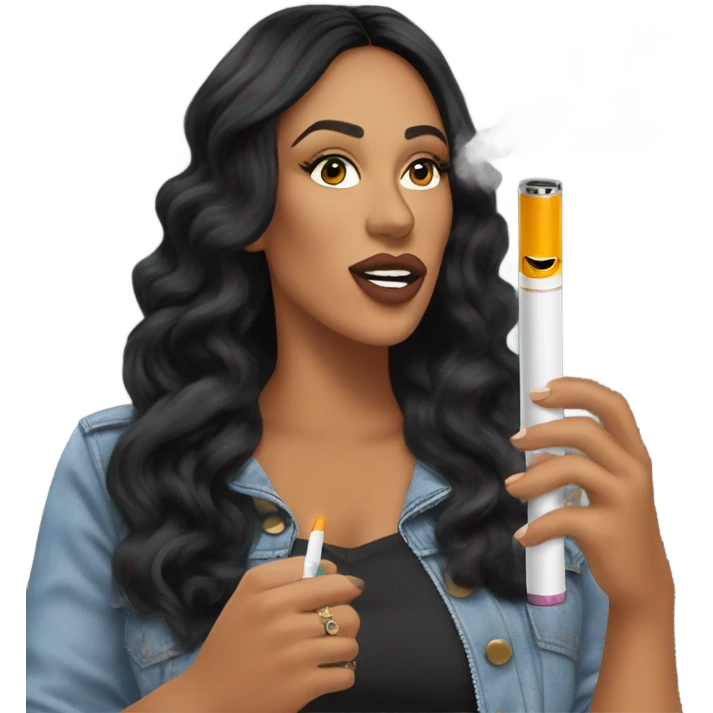 natalie nunn vaping  emoji