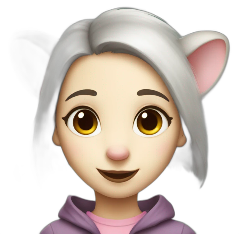 opossum girl emoji