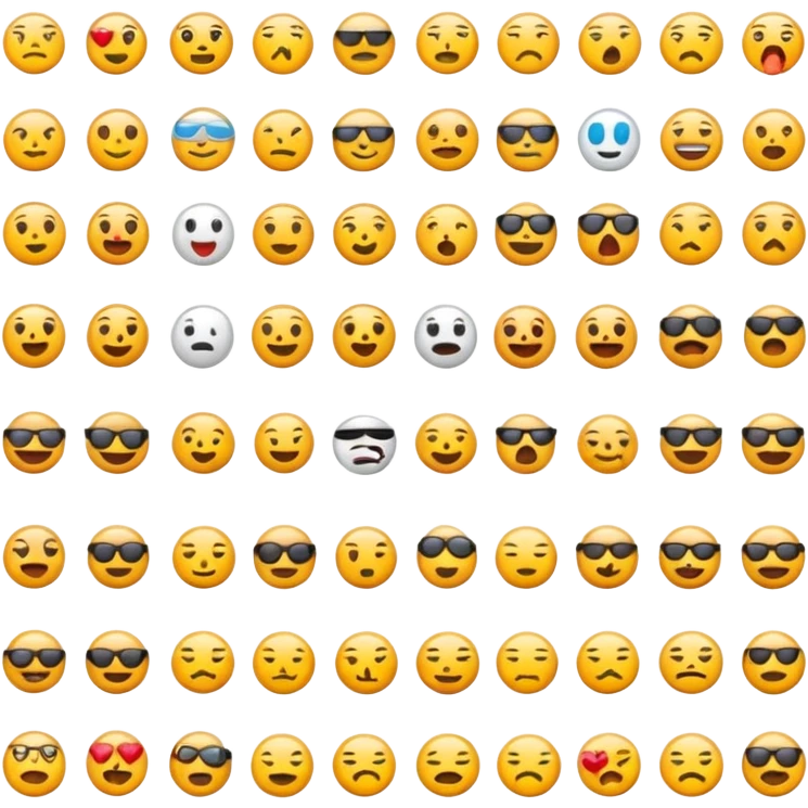 Emojis únicos que no estén en el teclado que se presenten las funciones del lenguaje  emoji